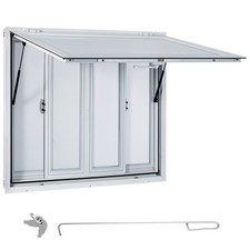 Uimoso 36x36in Concession Stand Trailer Serving Window w/ 4 Screen Windows picture