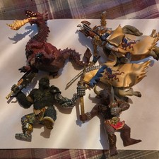 Papo Fantasy Figure Lot Knight Horse Dragon Minotaur Gorilla 1999 2006 2011 picture