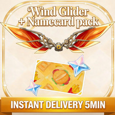 Genshin x Vkusno i tochka Wind Glider+Namecard Code GLOBAL Collab⚡INSTANT DELIVE picture