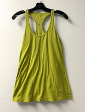lululemon athletica Women's Solid Green Racerback Scoop Neck Tank Stretch picture