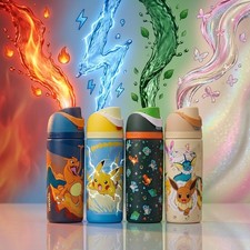 Owala x Pokemon 16oz Water Bottle - Choice of Charizard, Pikachu, Kanto, Eevee picture