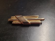 Vintage Signed Les Bernard Gold Tone Modern Statement Brooch Pin Estate Find picture