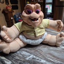Vintage 1991 Hasbro Dinosaurs Baby Sinclair Talking Plush Doll Pull String Works picture