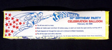 Superman 50th Birthday Balloon 1988 DC Comics New Sealed Collectible Mint picture