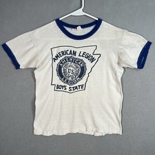 Vintage 1950's Russell Southern American Legion Boys State T Shirt Adult Medium picture