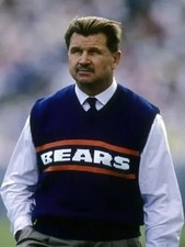 Mike Ditka Chicago Wool Vest Bears Sweater – Classic Sleeveless Pullover picture