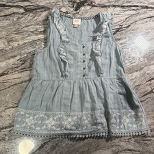 Knox Rose Blouse Top Fashion Shirt - Blue - Large picture