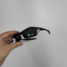 Vintage Oakley Splice FMJ Black Sunglasses USA Techwear 00s picture