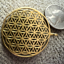 ￼ Flower of life solid 18 karat gold created by David Weitzman made in Israel picture