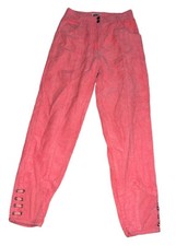 Unionbay Vintage 80’s 90’s Womens Sz 9 Jeans Pants High Rise Taper Corduroy Pink picture