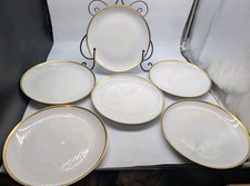 Vintage Eschenbach Bavaria White Porcelain Plates with Gold Rim – Set of 6 (New picture
