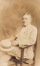 J55/ Atlantic City New Jersey RPPC Postcard c1910 Well-Dressed Man  21 picture