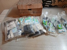  Vintage NOS Amerock Colonial Black Cabinet Hardware Lot 7 Pr Hinges BP1600 6 Pu picture