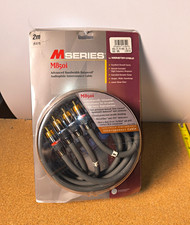 Monster Cable M Series M850i-2M 2m RCA Male to RCA Male Gold Plated Gray picture