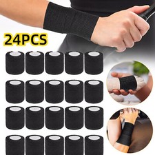 24 Rolls Tattoo Grip Wrap, Self Adhesive Cohesive Bandage Elastic Sports Tape picture