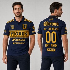 Personalized LIGAMX Tigres UANL 2026-27 Print Polo Jersey Unisex Gift S/5XL picture