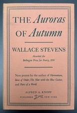 THE AURORAS OF AUTUMN Wallace Stevens 1950 First Edition 1st Print Knopf Poetry picture