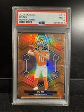 2024 Panini Mosaic - Rookies Bo Nix #312 Honeycomb Prizm (RC) PSA 9 picture