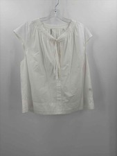 Pre-Owned Elie Tahari White Size Large Blouse picture