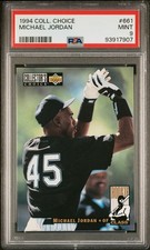 Graded 1994 Collector's Choice Michael Jordan #661 Rookie RC Card PSA 9 picture