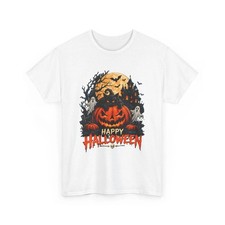 Jack-o'-Lantern Pumpkin Halloween T-Shirt | Spooky Ghosts, Full Moon FREESHIPS picture