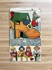 1914 J. Alan Fletcher Postcard #23 Cut Out “ Old Lady Who Lives In A Shoe”￼ picture