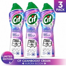 3 x Cif Cleanboost Cream Aurora Bloom Limited Edition Cleaner 500ml picture
