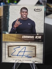 SAGE 2012 SAGE Hit Emmanuel Acho Texas Longhorns Auto #A118 /250 picture