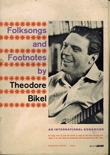 Folksongs and Footnotes by Theodore Bikel - Paperback 3rd printing - GOOD picture