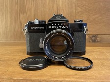 *READ : Exc+5* Pentax Spotmatic SP Black Camera Super Takumar 55mm F/1.8 Early picture