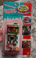 Polly Pocket 1995 Vintage Pollyville Holiday Toy Shop Christmas Sealed NOS picture
