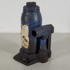 Vintage Walker Hydraulic Bottle Jack Blue Industrial Lift Jack For Parts picture