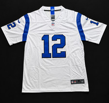 Men’s Puka Nacua #12 Los Angeles Rams Alternate Stitched Jersey White Blue NFL picture