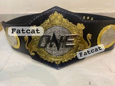 MMA One Championship Belt Real Leather Wrestling Replica Belt Adult Size 3 Layer picture
