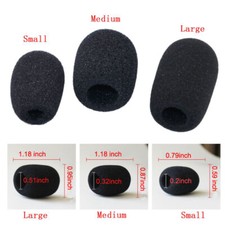 10PC Microphone Windscreen Sponge Cover Headset Mic Foam Cover Cap for Gooseneck picture