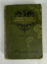 1895 Keller Bilder aus der Deutschen Litteratur WWI YMCA Geneva Stamped Book picture