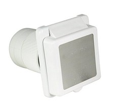 Marinco 6353EL-B Marine 4-Wire Standard Poly Locking Power Inlet with Rear Sa... picture