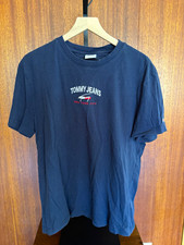 Tommy Jeans Men's Navy Embroidered Logo Crew Neck Short Sleeve L T-Shirt picture