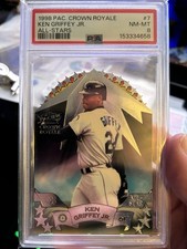 1998 Pacific Crown Royale All-Star Die-Cuts Ken Griffey Jr #7 PSA 8 picture