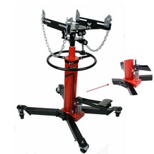 1300lbs 2 Stage Hydraulic Transmission Jack 360° Swivel Wheels Lift Hoist 0.6T picture