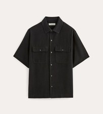 Everlane The Relaxed Utility Shirt in Buttersoft Men's Size XL in Black NWT picture