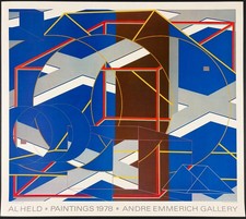 Vintage 1979 Al Held C-B-1 Andre Emmerich Gallery Exhibition Poster Abstract picture