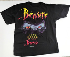Vtg 1992 Rare Pre-Owned Bram Stoker Dracula Beware/Love Never Dies Promo T-Shirt picture