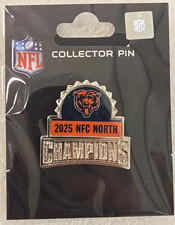 2025 Chicago Bears NFC NORTH DIVISION CHAMPIONS GAME DAY PIN SOLDIER FIELD picture