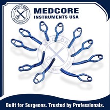 Aneurysm clips Neurosurgery 10-pcs Set In titanium Premium Quality picture