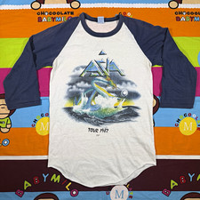 Vintage 1982 Asia Tour Shirt Single Stitch Raglan Baseball Tee The Knits M picture