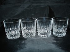 SET OF 4 OLD FASHIONED / WHISKEY GLASSES CRISTAL D' ARQUE TUILLERIES VILLANDRY picture