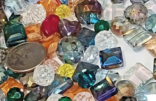25 Pcs Large beads Crystal Bead Lot Faceted Transparent Glass picture
