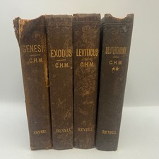 Antique C.H. Mackintosh Notes on Genesis Exodus Leviticus Deuteronomy Revell Set picture