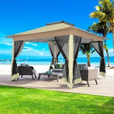 12x12ft Pop-up Gazebo Outdoor Canopy Tent with Mosquito Netting Patio Gazebo picture